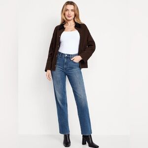 NWT Old Navy High Rise Wow Loose Jean, Sz 16 Tall , Medium Wash Jeans